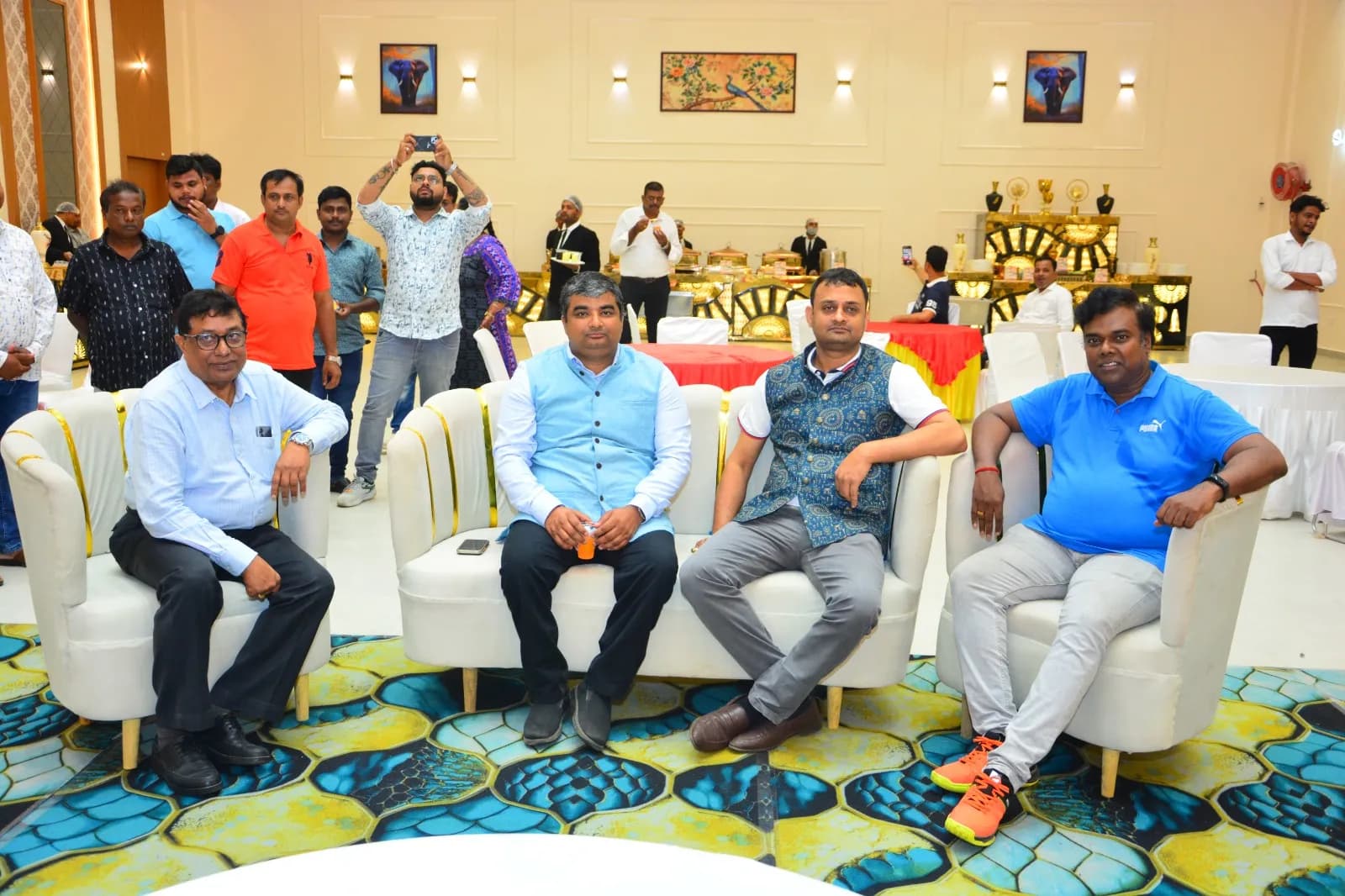 Guests seated together at the Golden Jubilee celebration venue